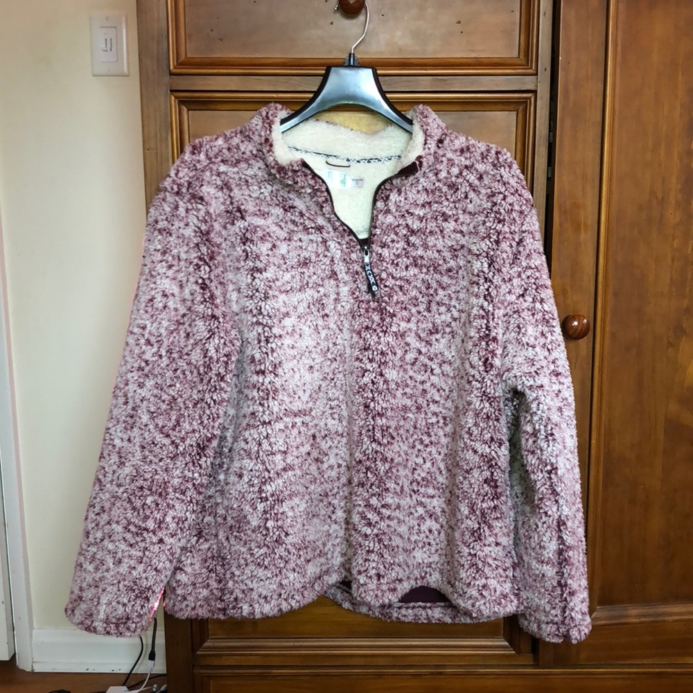 Red Sherpa Quarterzip